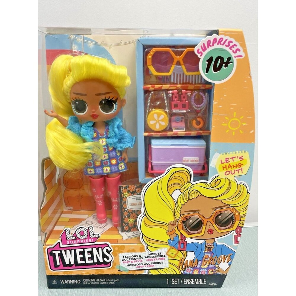 LOL Surprise Tweens Fashion Doll Hana Groove 10+ Surprises Doll size 6.5''